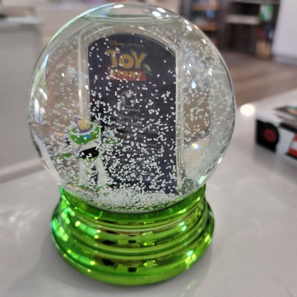 Disney NWT Toy story Buzz Lightyear photo snow globe metallic green outer space - Picture 14 of 14